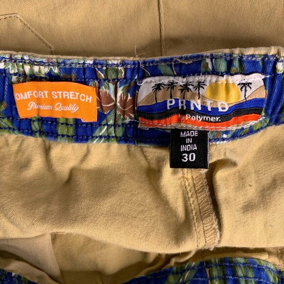 Lot of 2 Pull On Shorts Ezekiel PRNTD 28 Black Blue Stripe Pockets Drawstring - Picture 12 of 12